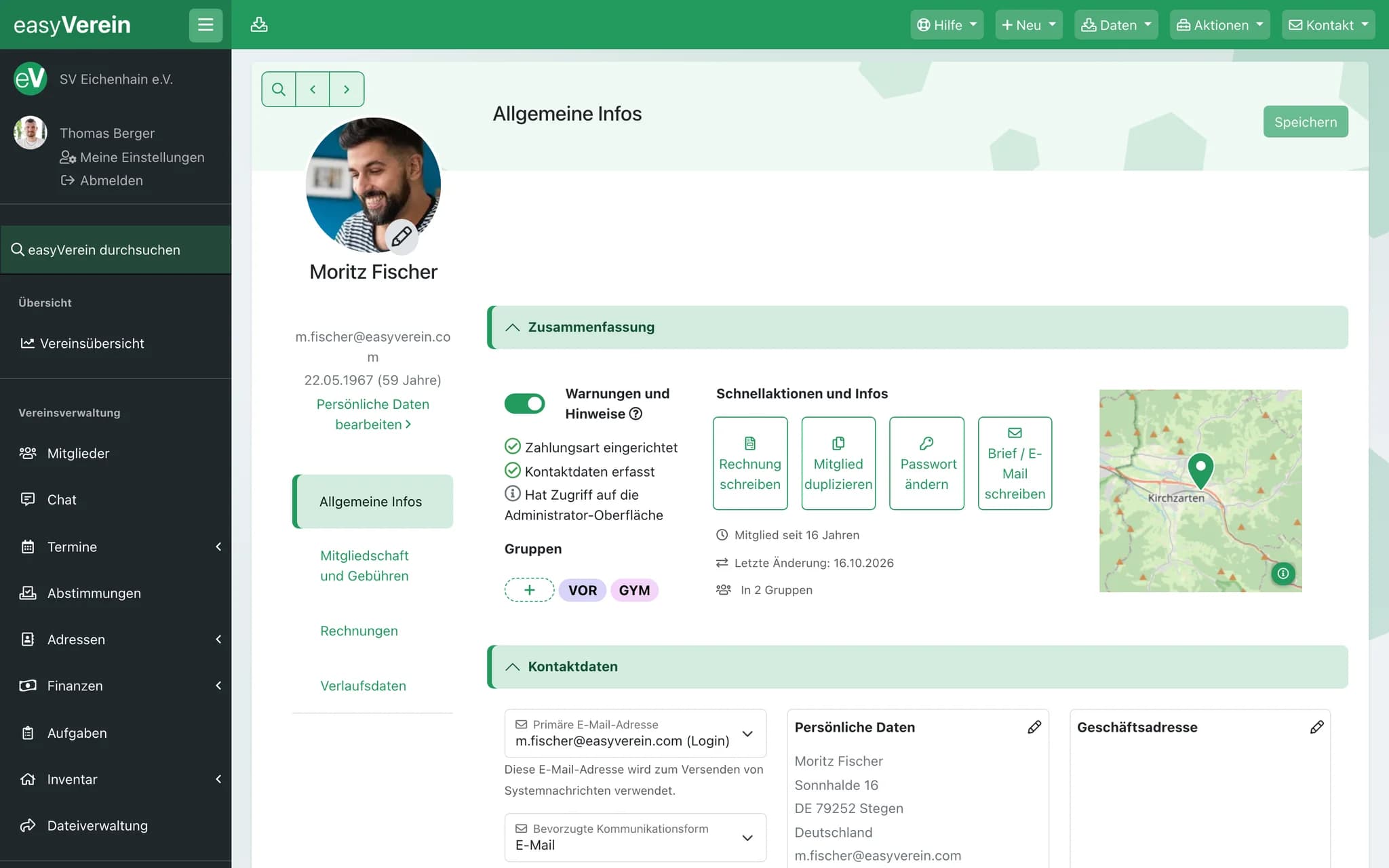 Mitgliederverwaltung