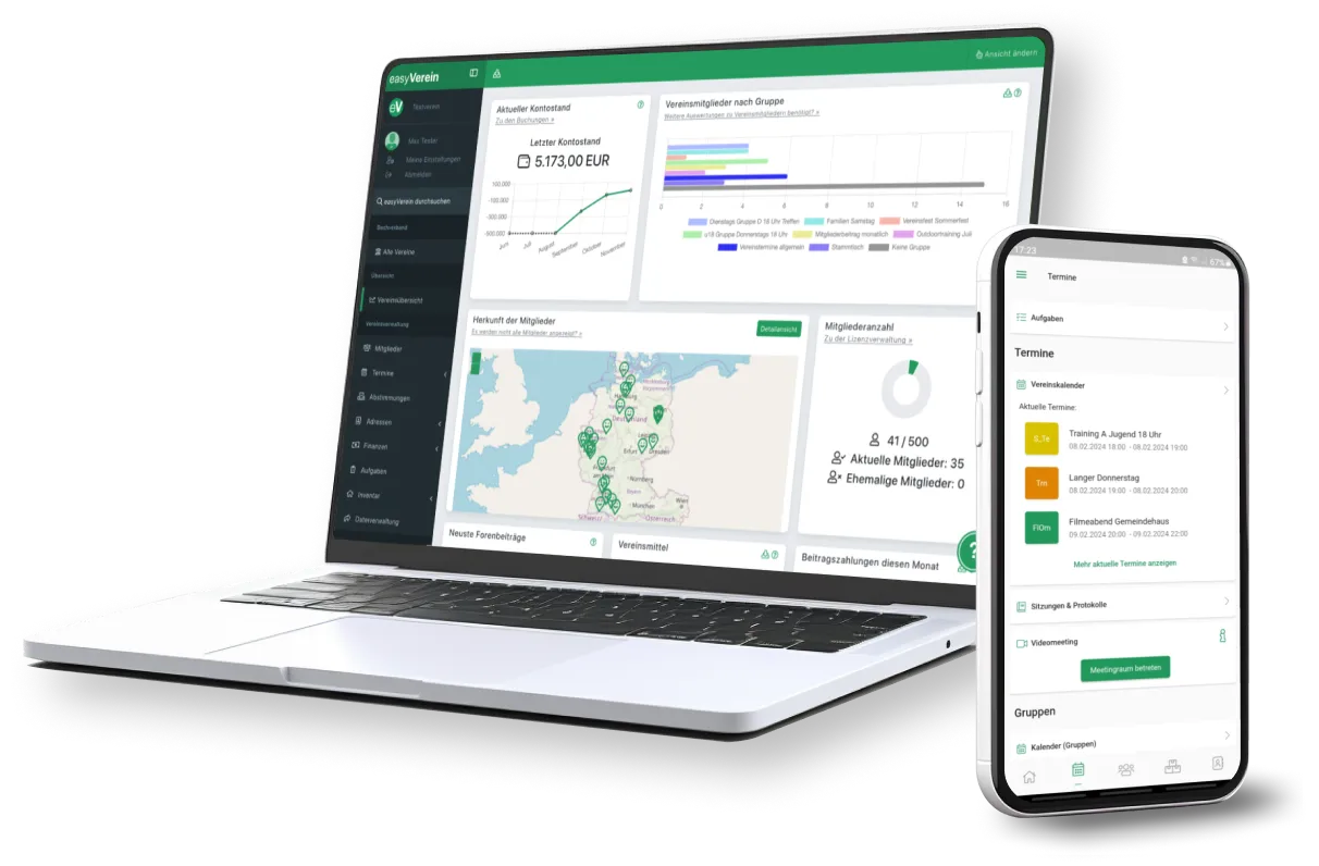 easyVerein Web und App